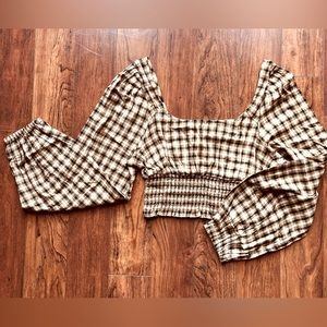 Plaid Crop Top
